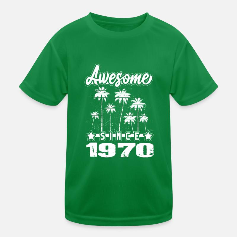 Awesome Since 1970 Kids Functional T-Shirt