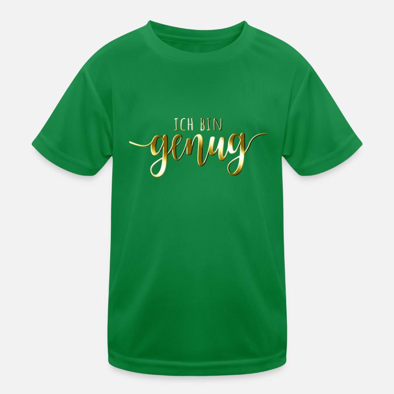 Ich Bin Genug I Am Enough Affirmation Achtsamkeit Kinder Funktions-T-Shirt