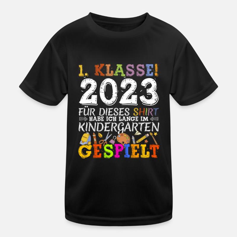 Kinder Kindergarten Absolvent 2023 Kita Geschenk Kinder Funktions-T-Shirt