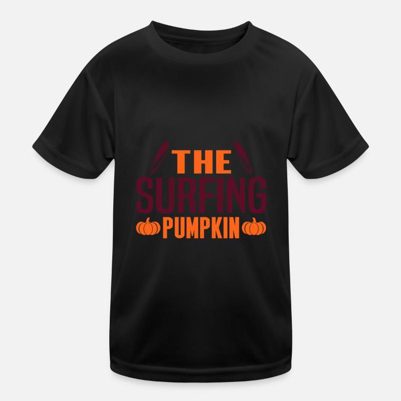 Le Surf Pumpkin Halloween Surf T-shirt sport Enfant
