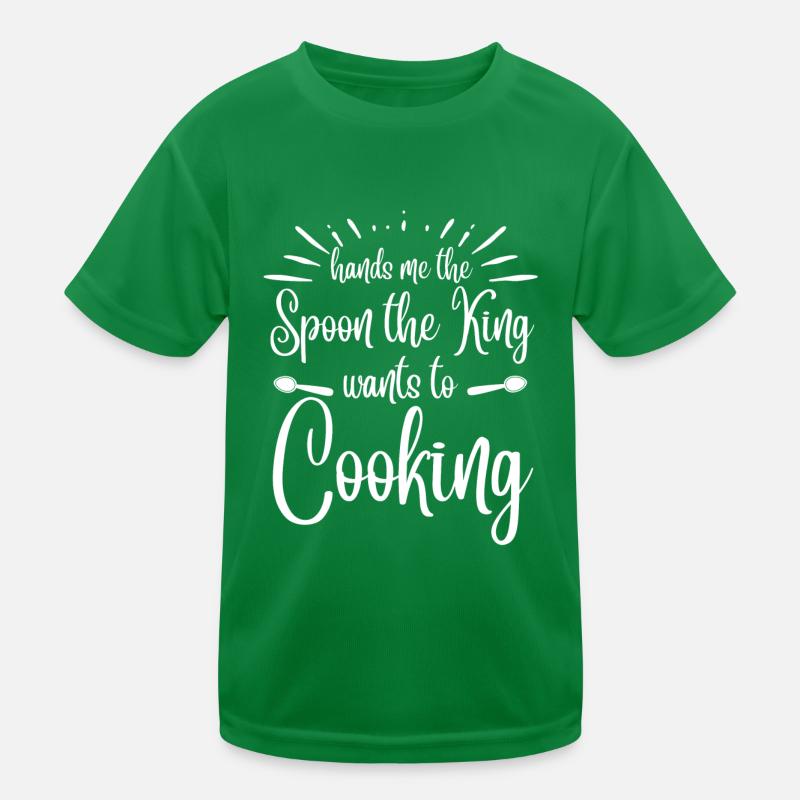 Gibt Mir Den Löffel Den Der König Will Kochen Kinder Funktions-T-Shirt