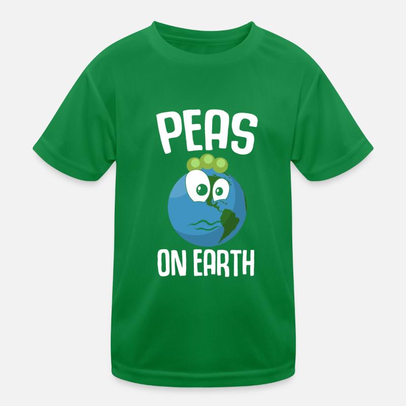 Peas On Earth Kids Functional T-Shirt