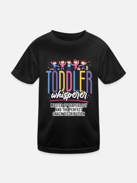 Childcare Daycare Provider Teacher - Kids Functional T-Shirt - black - Front