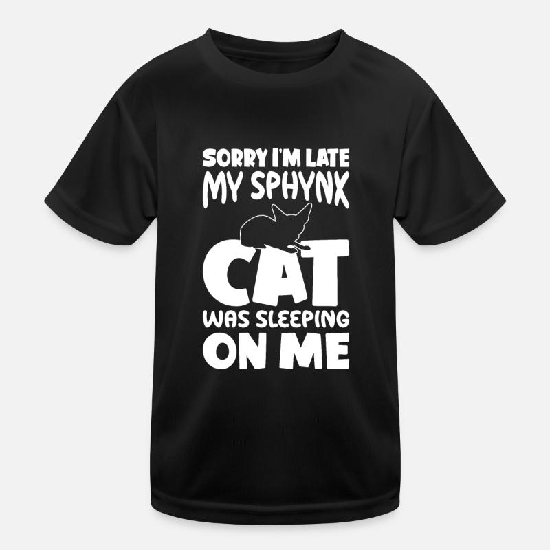 Désolé je suis trop tard - Sphynx Cat T-shirt sport Enfant