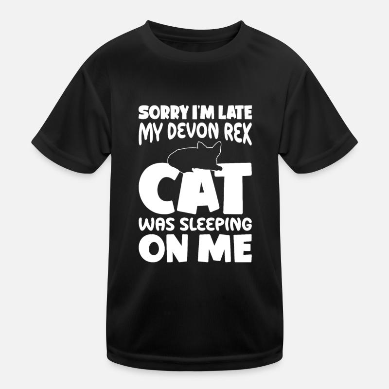 Entschuldigung, Ich Bin Zu Spät - Devon Rex Cat Kinder Funktions-T-Shirt