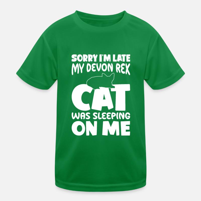 Entschuldigung, Ich Bin Zu Spät - Devon Rex Cat Kinder Funktions-T-Shirt