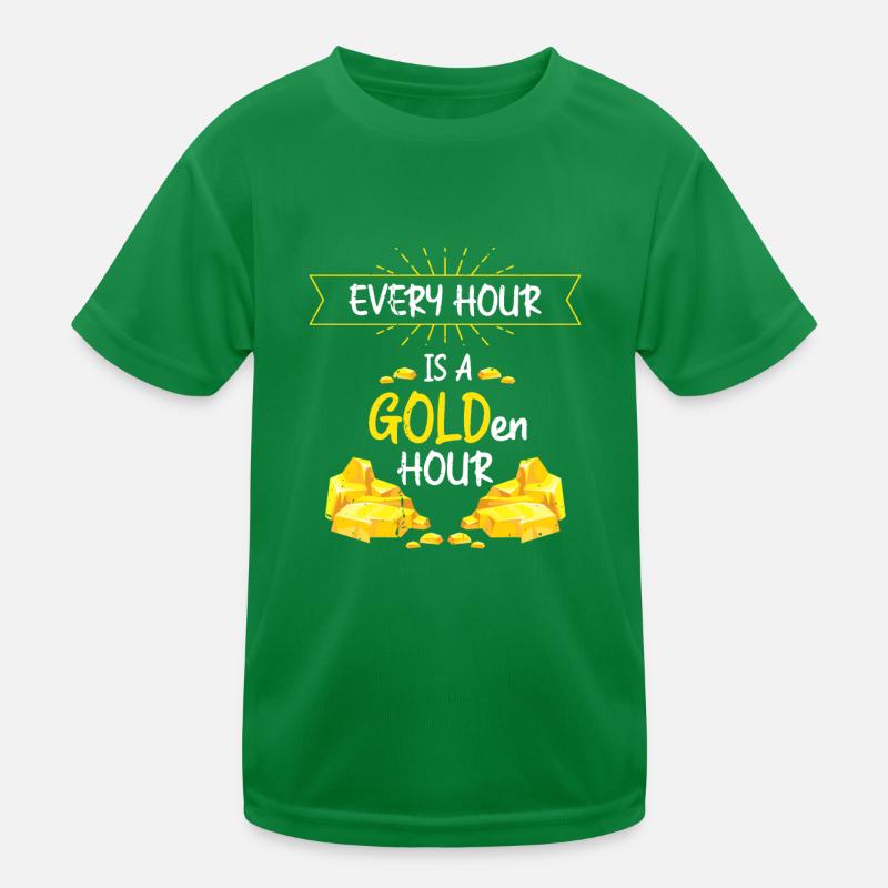 Gold Digger Gold Panning Gold Mining Designs Kids Functional T-Shirt