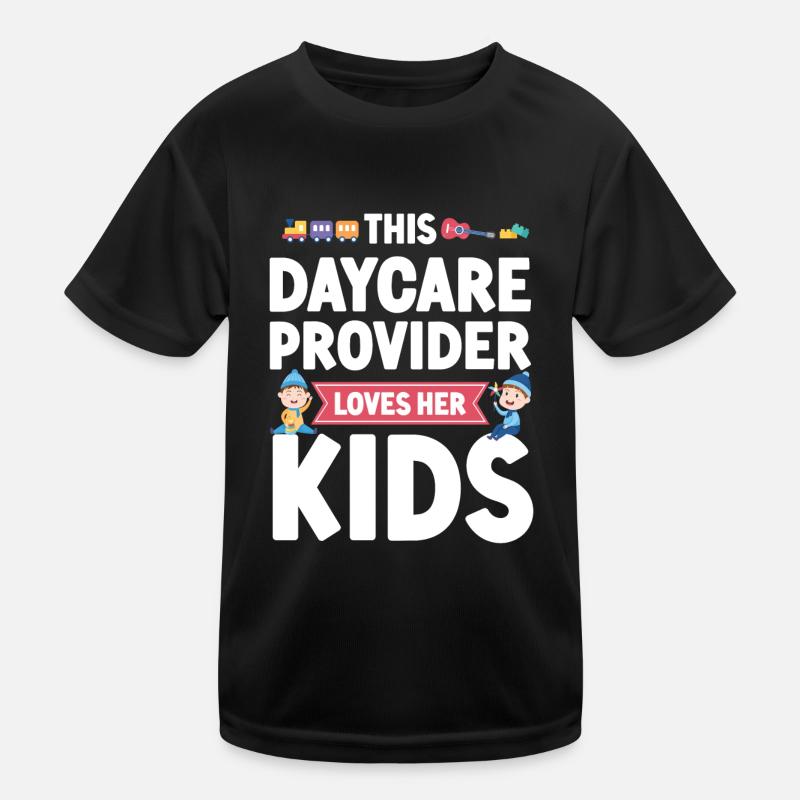 Fournisseur de services de garde d’enfants Enseignant T-shirt sport Enfant