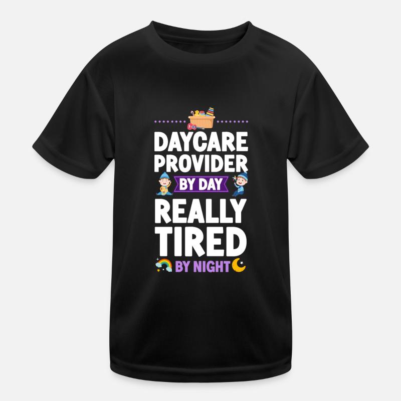 Fournisseur de services de garde d’enfants Enseignant T-shirt sport Enfant