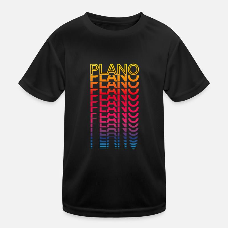 Retro Nostalgisch USA Stadt - Regenbogen Plano Kinder Funktions-T-Shirt