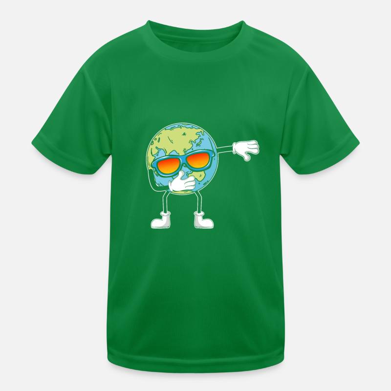 Terre Dab Danse Jour de la Terre Dabbing Planète Drôle T-shirt sport Enfant