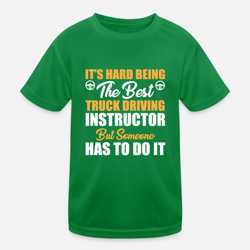 Instructeur de conduite de camion T-shirt sport Enfant