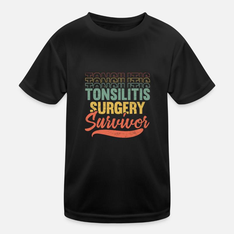 Tonsillitis Survivor Tonsillectomy Kids Functional T-Shirt
