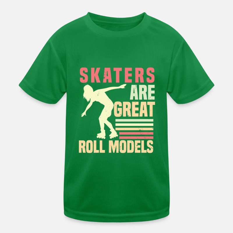 Rollerblades Roller Skates Inline Skater Kids Functional T-Shirt