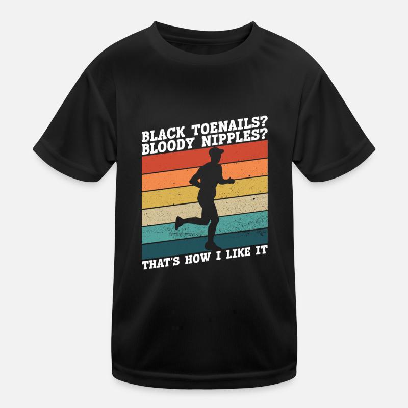 Marathon Runner Marathon Entraînement Jogging Running T-shirt sport Enfant