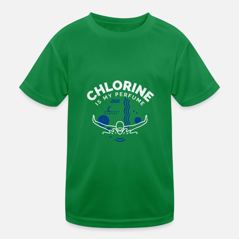 Nager en disant que le chlore est drôle est mon parfum T-shirt sport Enfant