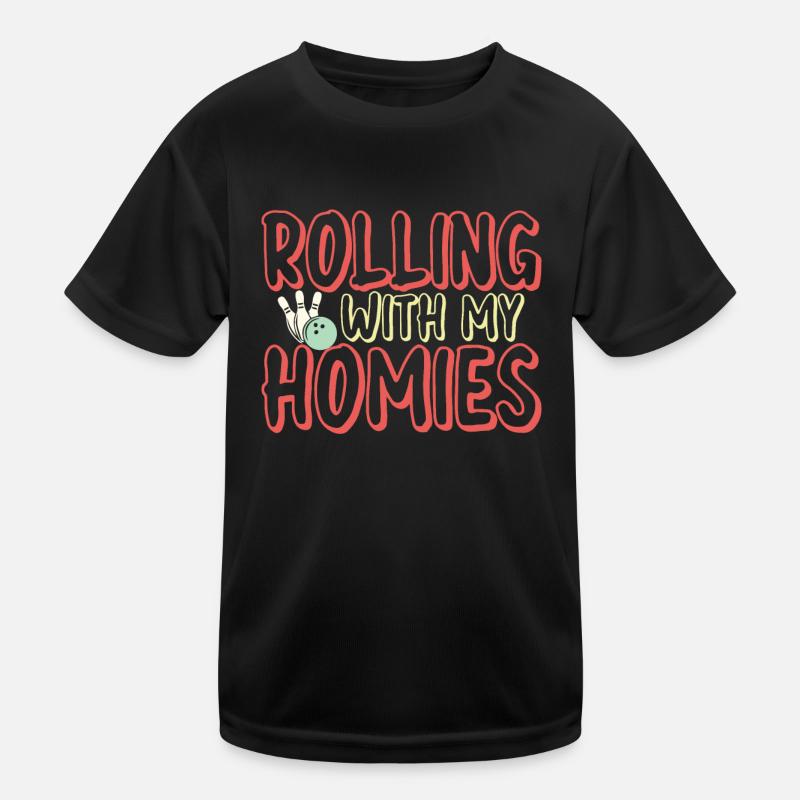 Bowling Hommie Kinder Funktions-T-Shirt