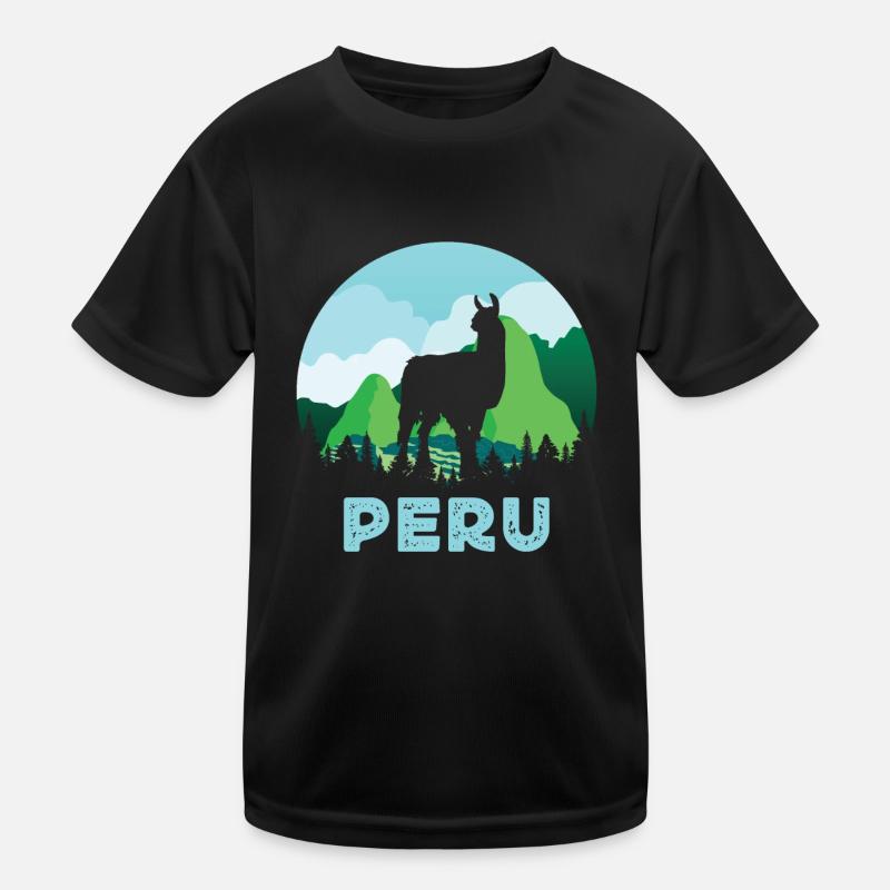 Peru, Perulama Kinder Funktions-T-Shirt