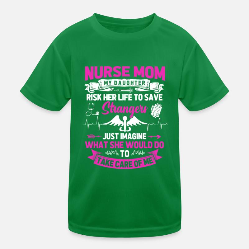 Krankenschwester Mama Kinder Funktions-T-Shirt