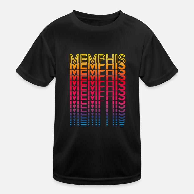 Retro Nostalgic USA City - Rainbow Memphis T-shirt sport Enfant