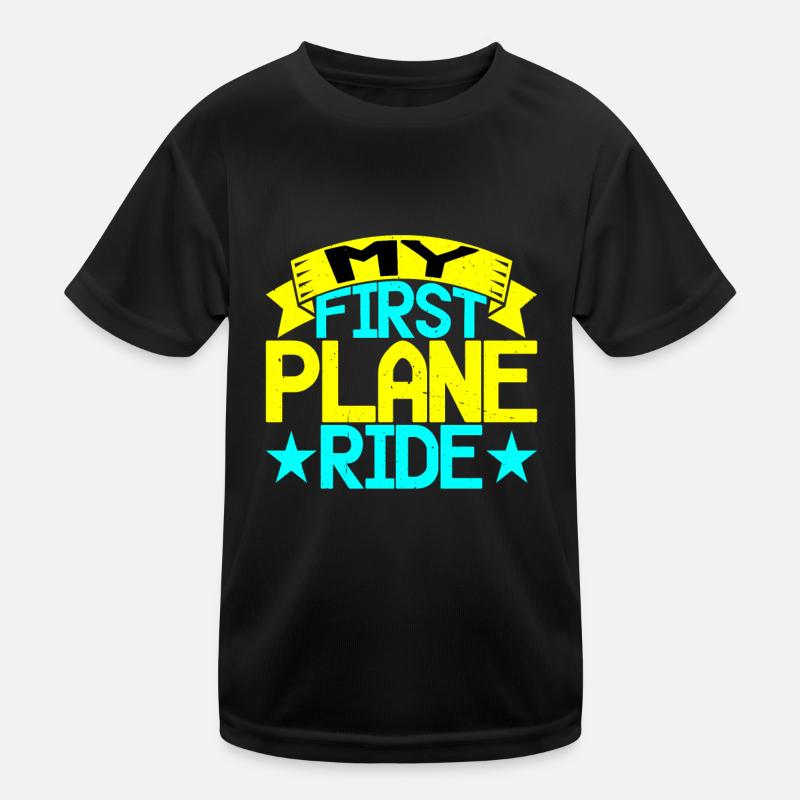 My First Plane Ride 41 Kids Functional T-Shirt