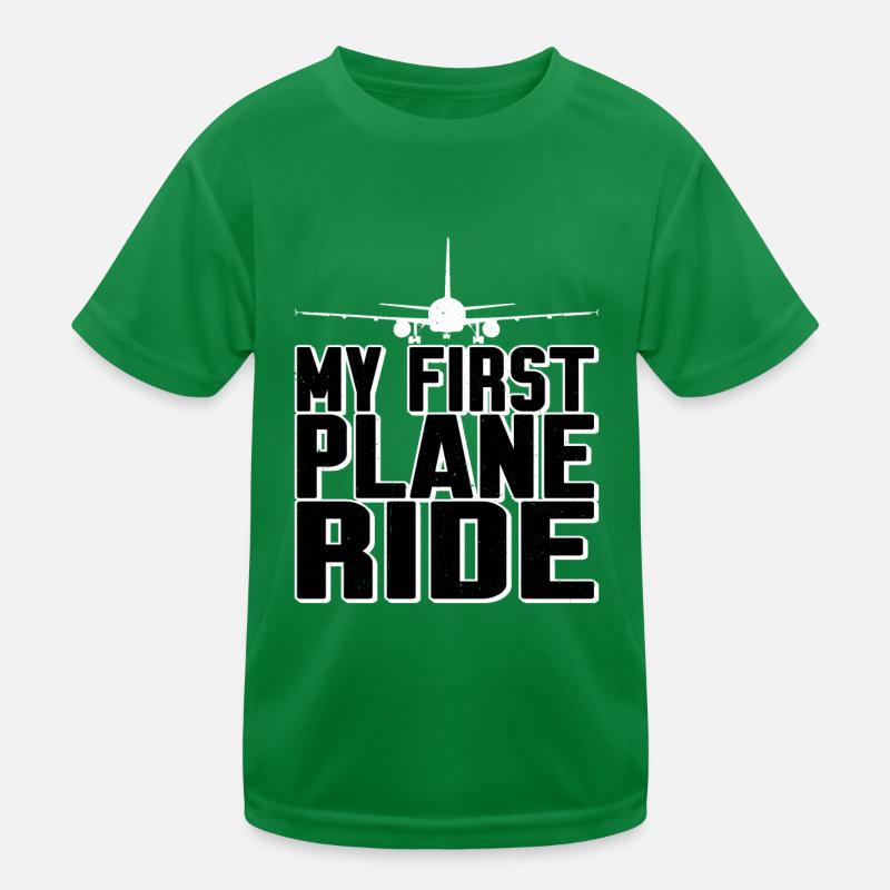 My First Plane Ride 40 Kids Functional T-Shirt