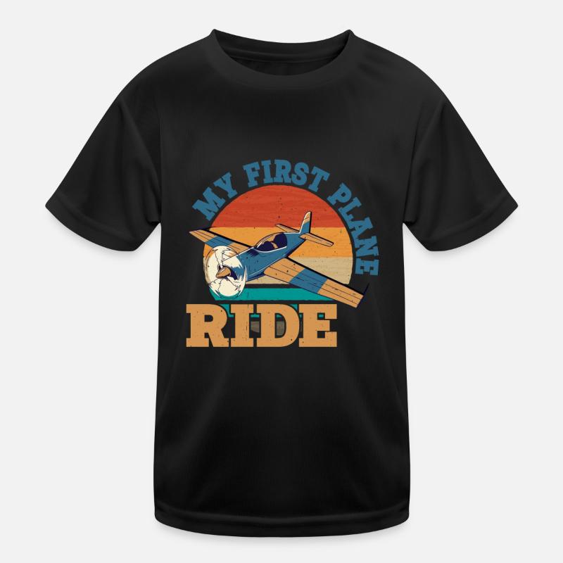 My First Plane Ride 39 Kids Functional T-Shirt