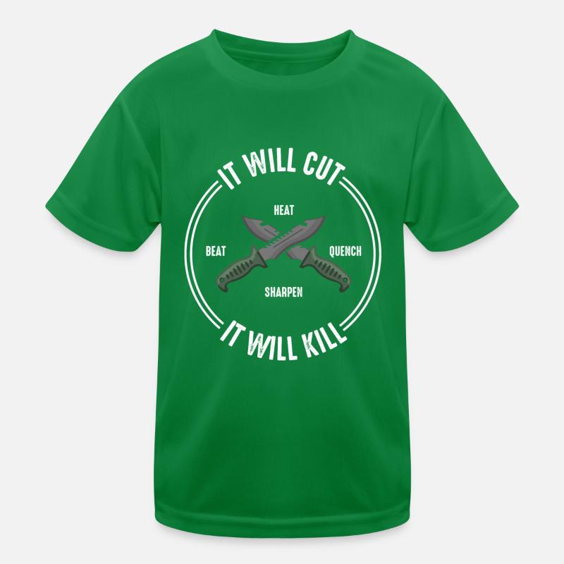 Knife maker Kids Functional T-Shirt