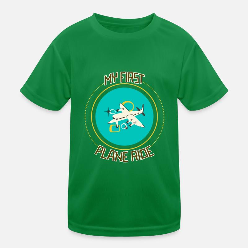 My First Plane Ride 33 Kids Functional T-Shirt
