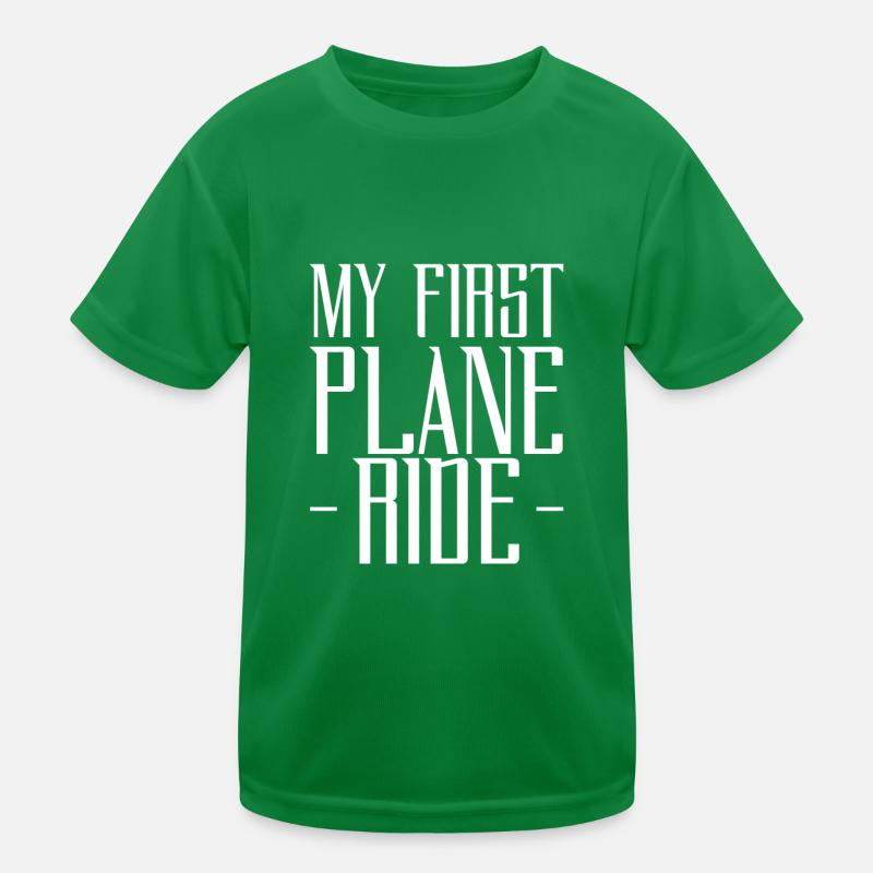 My First Plane Ride 42 Kids Functional T-Shirt