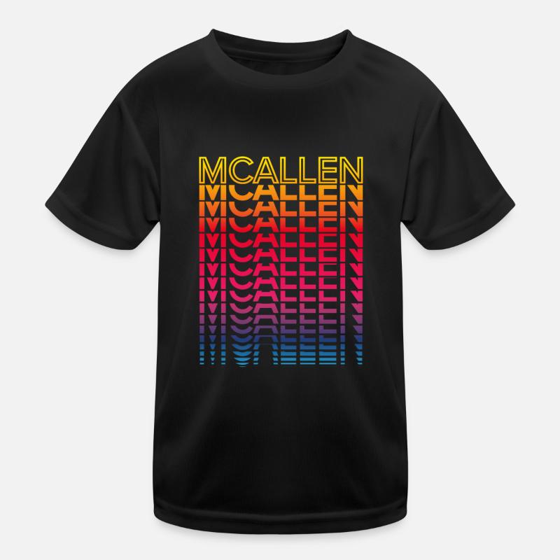 Retro Nostalgic USA City - Rainbow Mcallen T-shirt sport Enfant