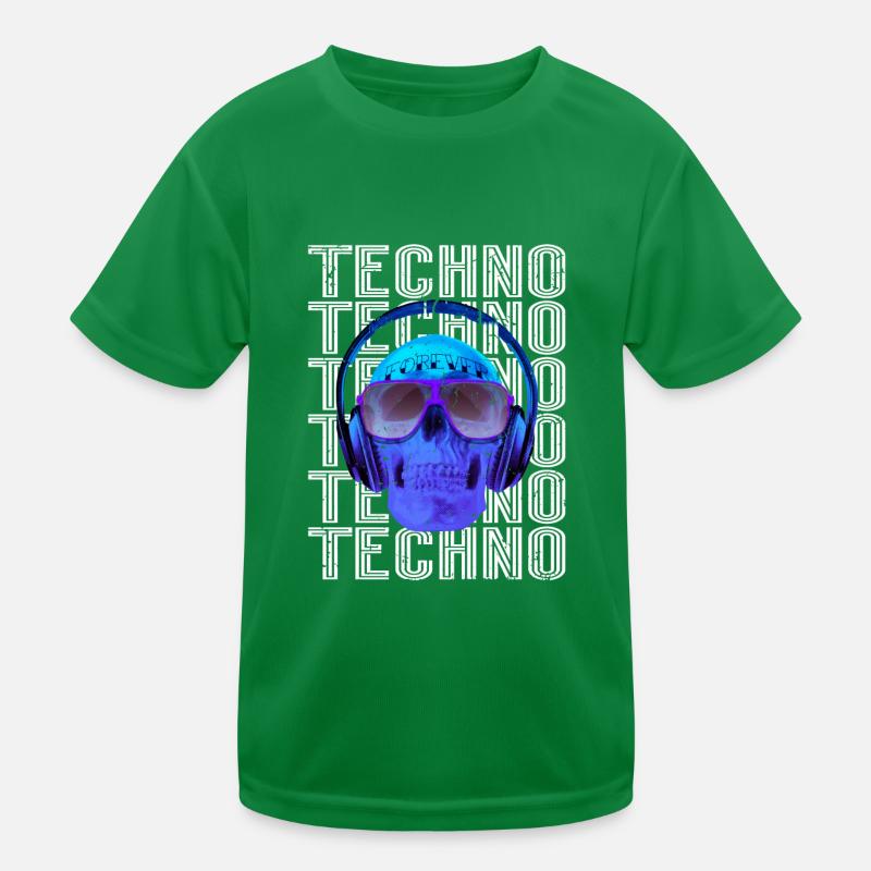 Techno Musik Kinder Funktions-T-Shirt