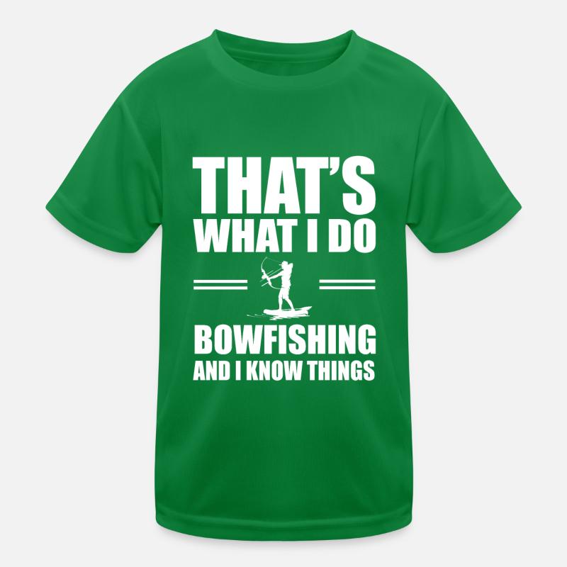 Bogenfischen Kinder Funktions-T-Shirt