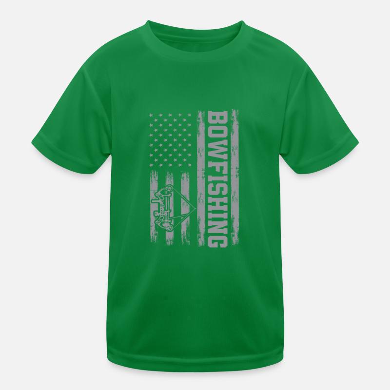Bogenfischen Amerika Kinder Funktions-T-Shirt