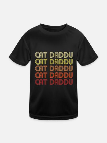 Cat Daddu - Kids Functional T-Shirt - black