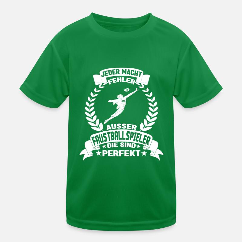 Faustball Alle machen Fehler Kinder Funktions-T-Shirt