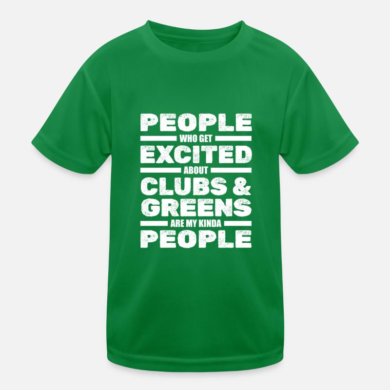 Golf Golfer Golfspieler Golfen Golfplatz Kinder Funktions-T-Shirt
