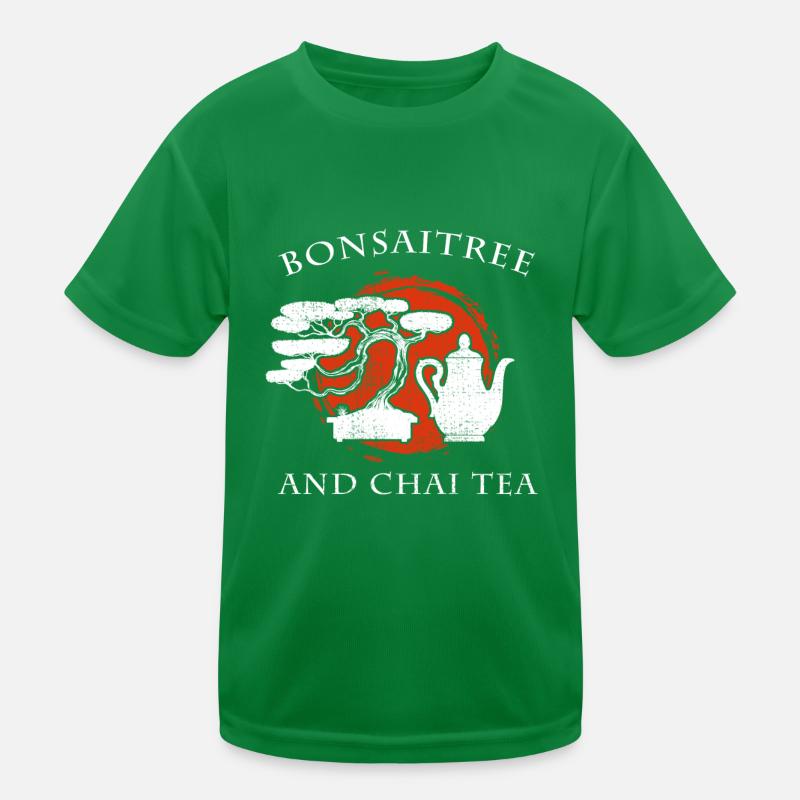 Bonsaï Tree Chai Thé Drôle de jeu de mots Cadeau T-shirt sport Enfant
