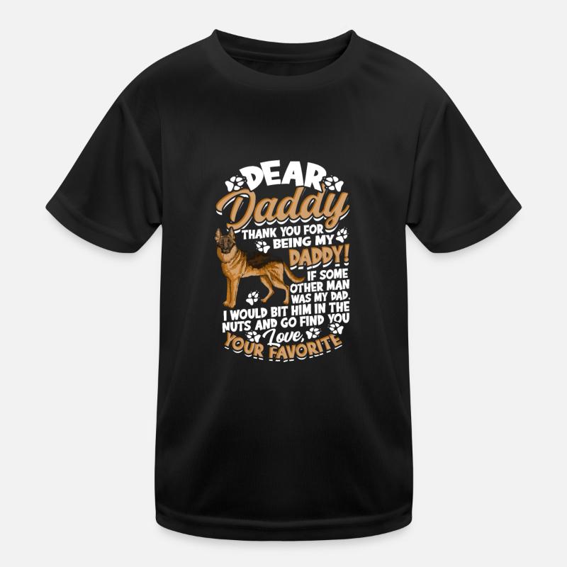 Dear daddy Thank you for being my daddy if some Kids Functional T-Shirt