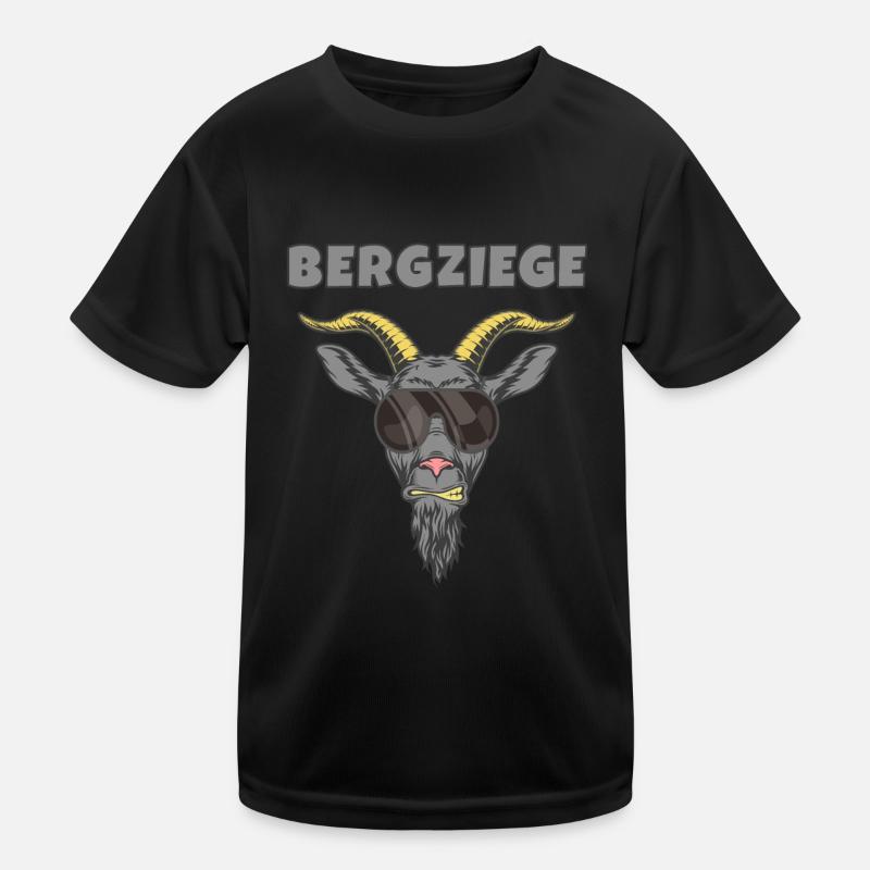Bergziege Cool Kinder Funktions-T-Shirt