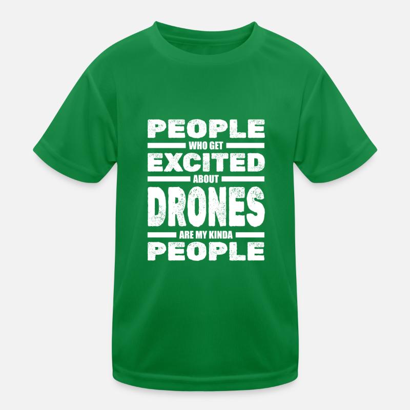 Drone Dronenpilot Quadrocopter Kinder Funktions-T-Shirt