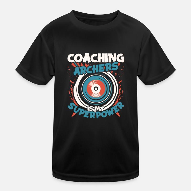 Bogenschütze Bogensport Pfeil Bogen Bogenschießen Kinder Funktions-T-Shirt