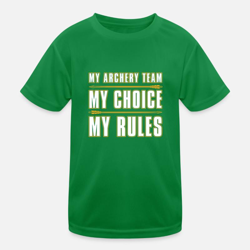 Bogenschütze Bogensport Pfeil Bogen Bogenschießen Kinder Funktions-T-Shirt