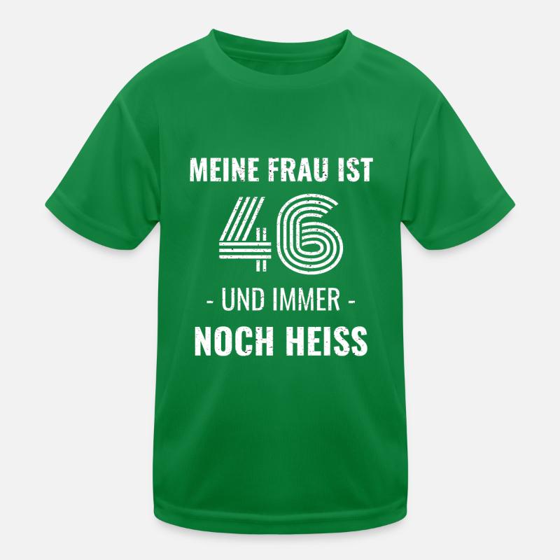 46 Jahre Geburtstag Ehefrau Geschenk Kinder Funktions-T-Shirt