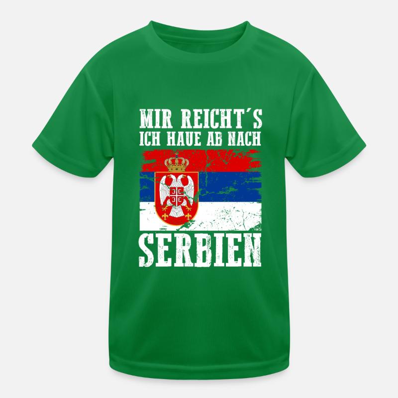 Serbien Serbe Serbisches Kinder Funktions-T-Shirt