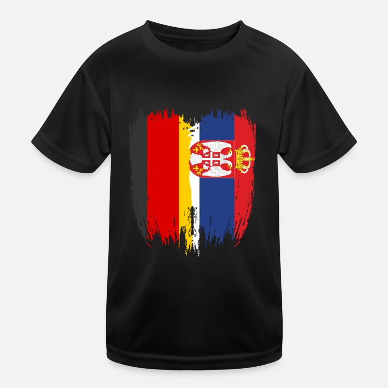 Allemagne Drapeau Serbie T-shirt sport Enfant