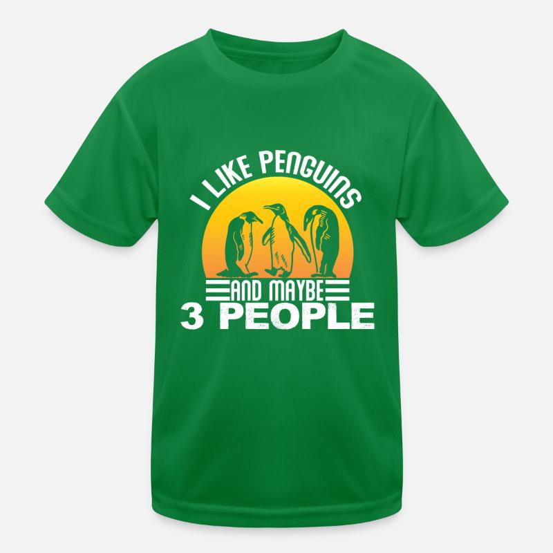 Pinguiner Junge Kinder Funktions-T-Shirt
