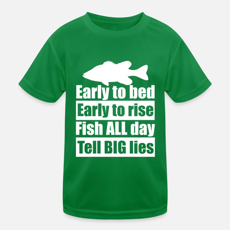 Fisch liegt Kinder Funktions-T-Shirt