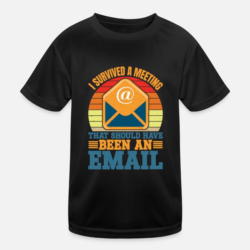 I Survived Another Meeting 10 Kinder Funktions-T-Shirt
