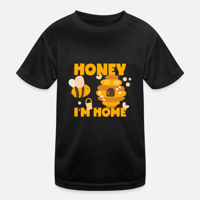 Honigbiene ist zu Hause Kinder Funktions-T-Shirt